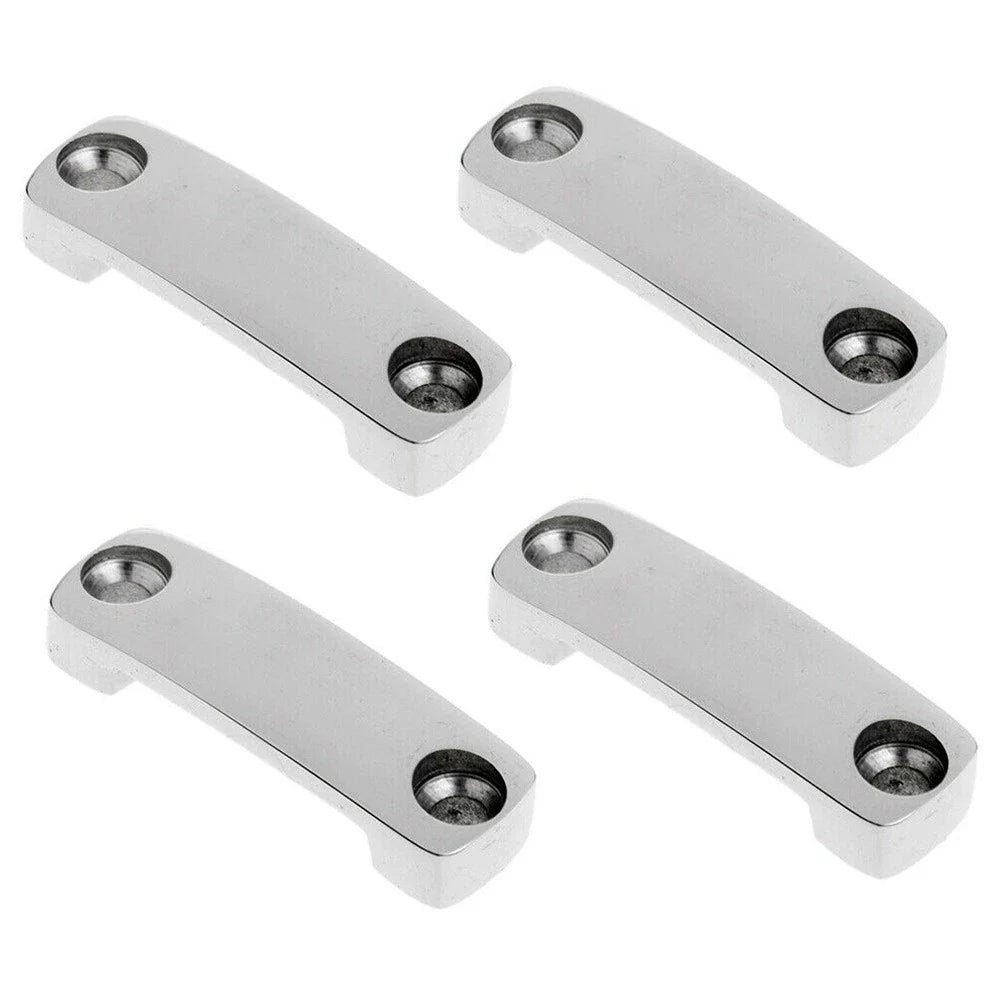Boat Deck Attach Fitting Silver 1.89"x0.55" for All Boats and PWC