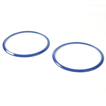 Blue Roof Speaker Trim Rings Covers for Jeep Wrangler JK (2007-2014)