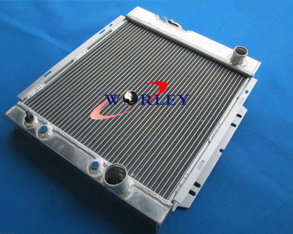 56mm Aluminum Radiator & 16" Fan for Ford Mustang V8 289 302 (1964-1966)