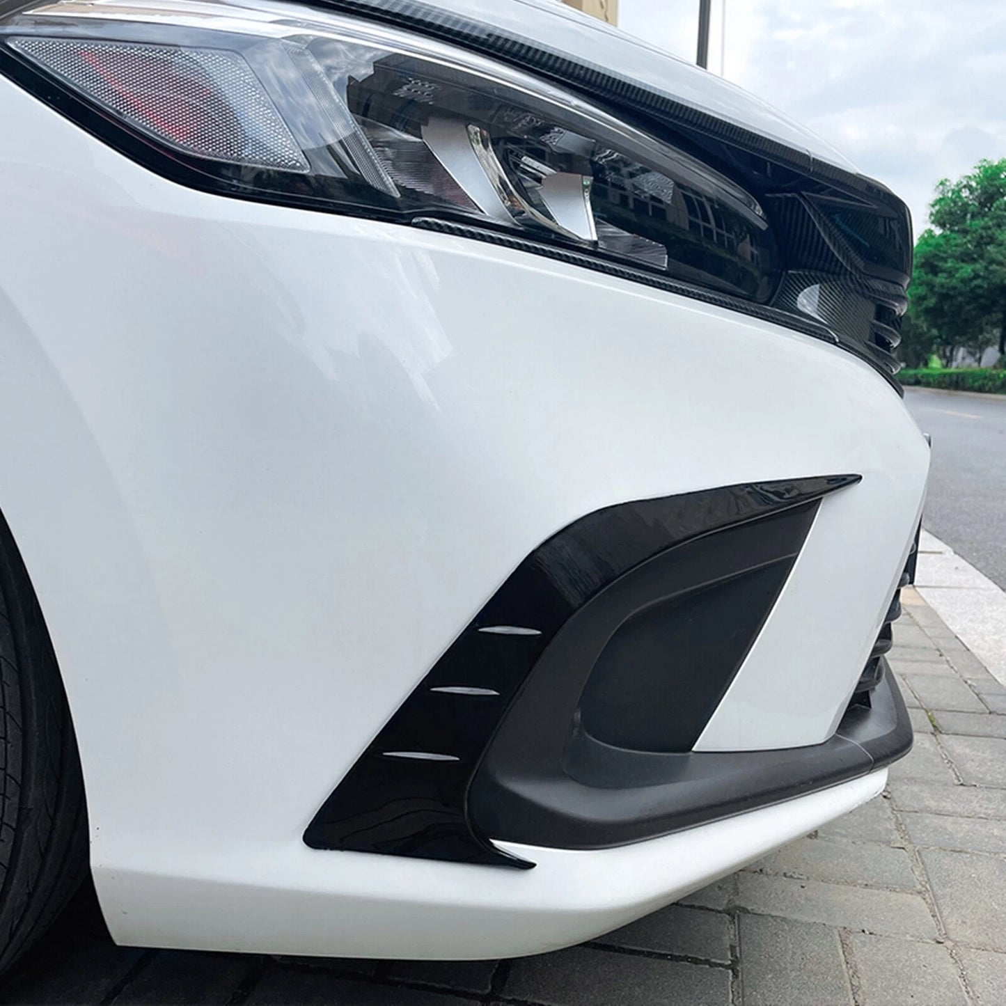 Front Side Spoiler Air Vent Trim Cover for Honda Civic (2021 - )