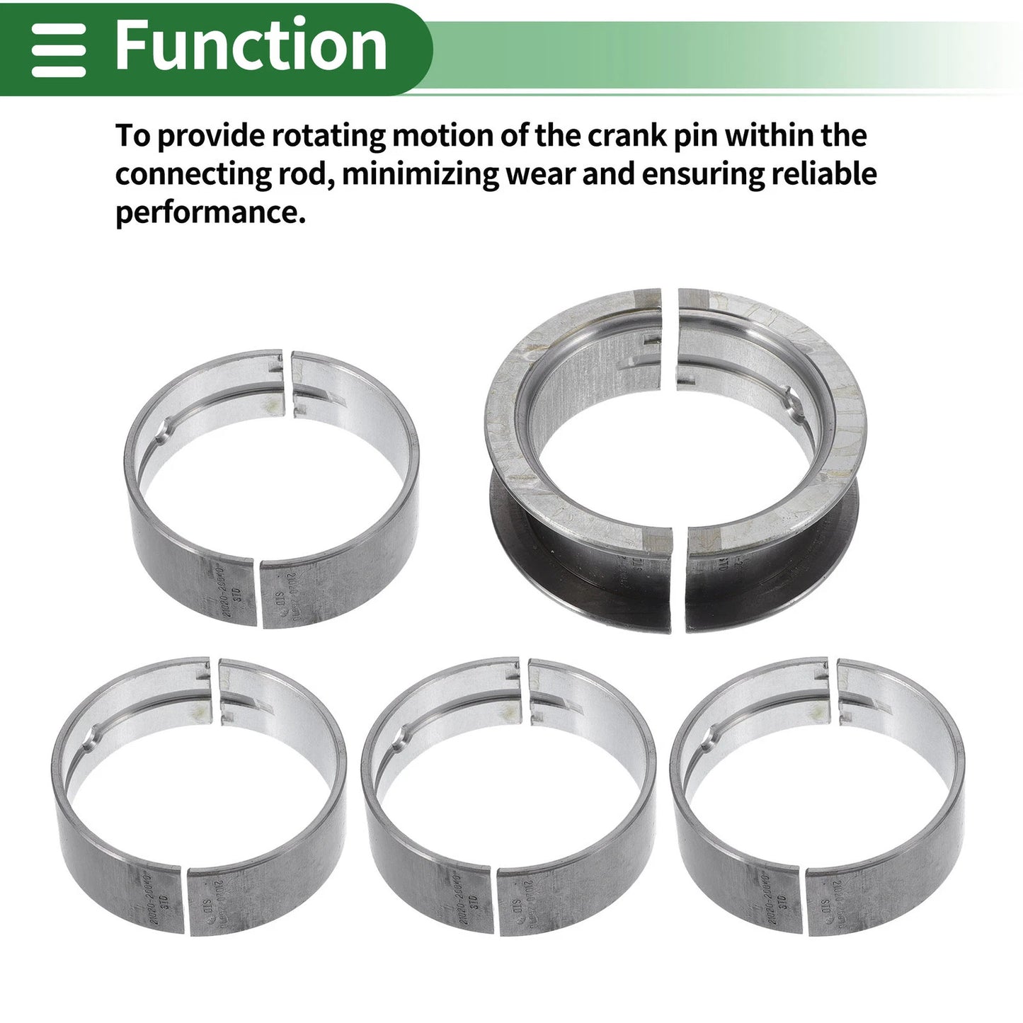 10 x Main Bearing Set for Hyundai Accent (1995-2011)