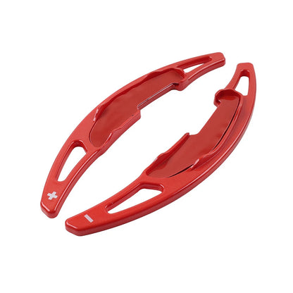 Red Steering Wheel Paddle Shifter Extensions for BMW M2 M3 M4 M5 M6 X5M X6M