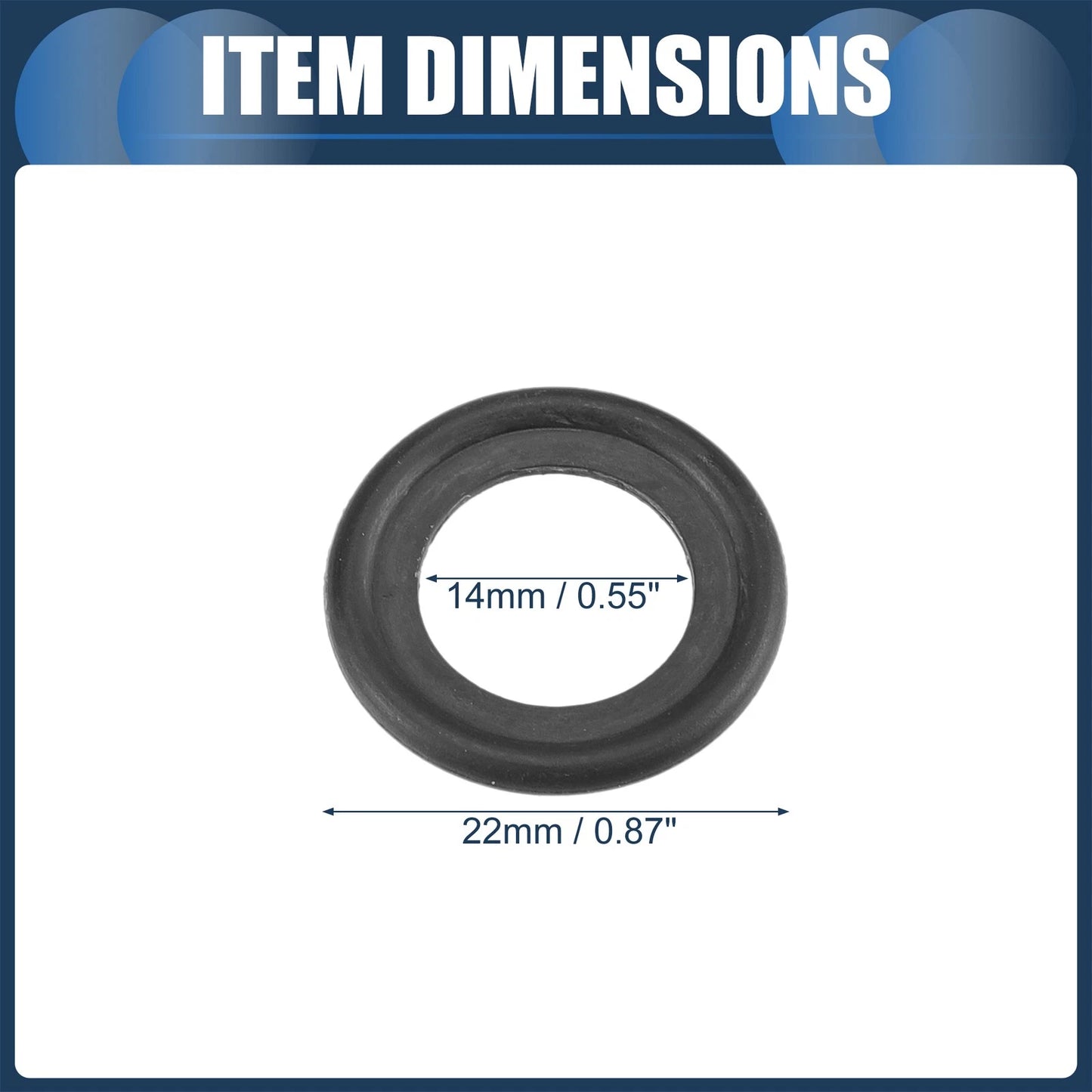 25 x Oil Drain Plug Gaskets 14mm ID for Ford Crown Victoria (1992-2011)