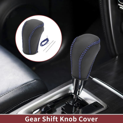 Car Gear Shift Knob Cover for Mazda CX-5 (2013-2014) Black Blue