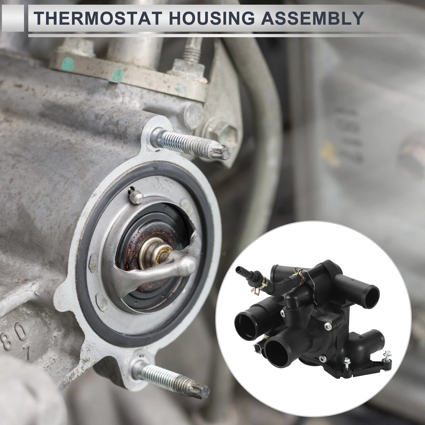 Engine Coolant Thermostat Housing for Land Rover Range Rover (2003-2012)