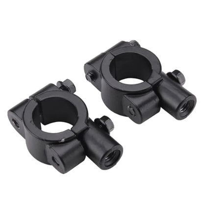 22MM M8 Handlebar Mirror Mount Holder Clamp for Motorcycle Black