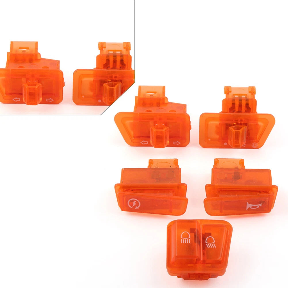 5Pcs Turn Signal Headlight Ignition Horn Switch Caps for GY6 50 125 150cc