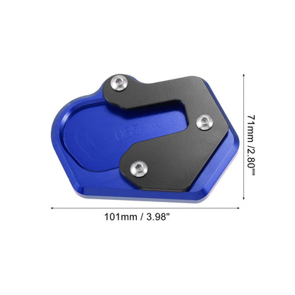 Kickstand Pad Extender for BMW Motorcycle Side Stand Support Plate Blue