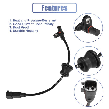 Rear Left & Right ABS Wheel Speed Sensors for Chevrolet