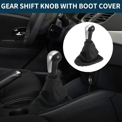 5-Speed Gear Shift Knob with Cover for Chevrolet Spark Plastic Faux Leather