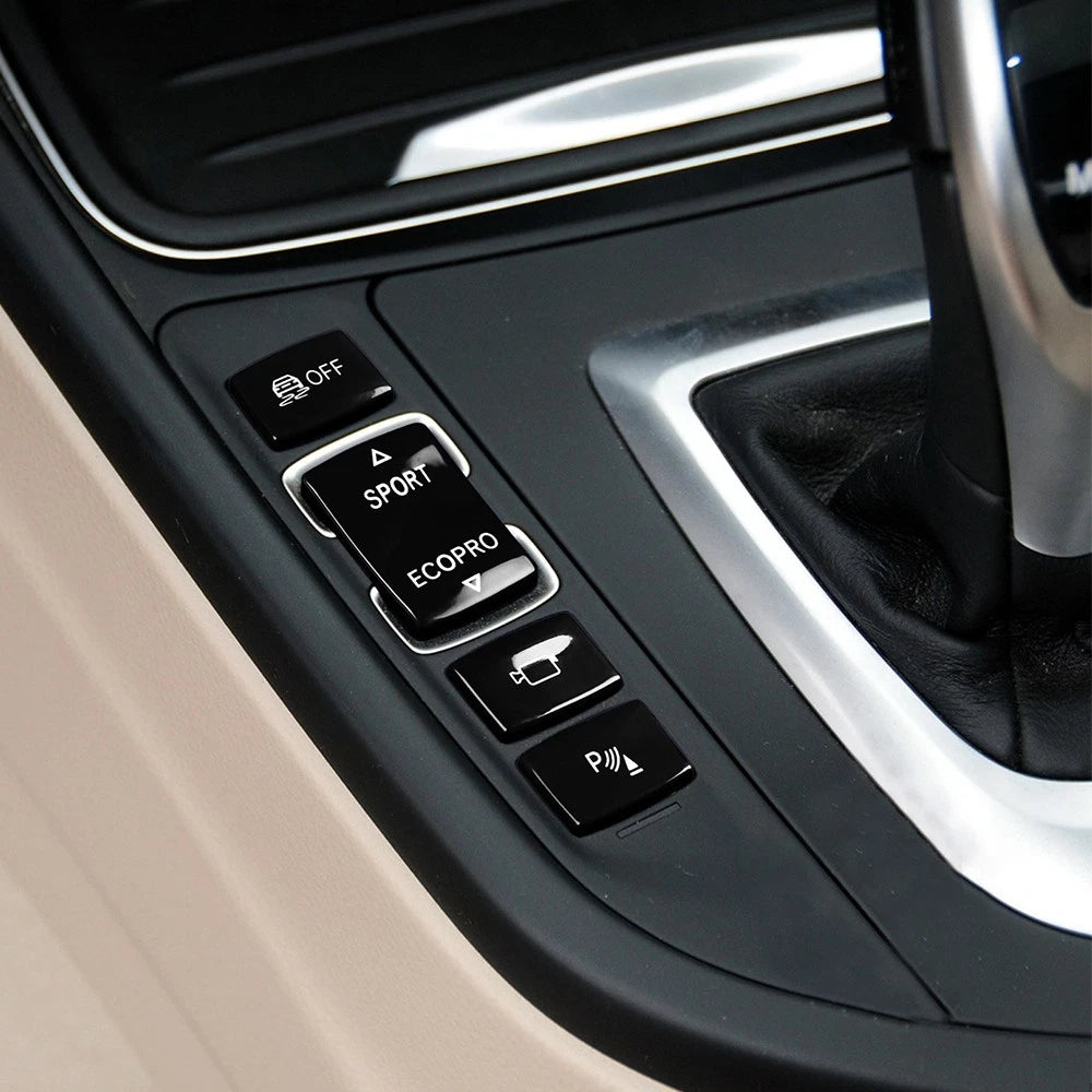 Black Gear Shift Switch Button Cover for BMW 1 2 3 4 Series (2012-2020)