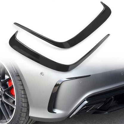 Gloss Black Rear Side Splitter for Mercedes A-Class W176 A200 A250 A45 (2013-2018)