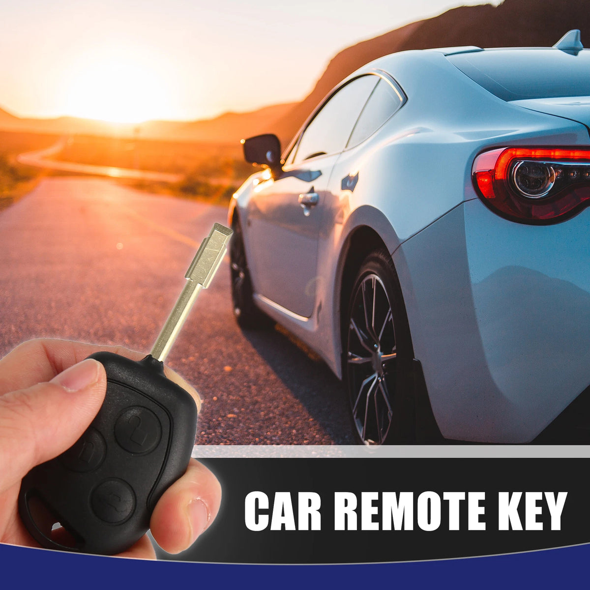 3 x Buttons 433MHz Car Remote Key Fob for Ford Focus