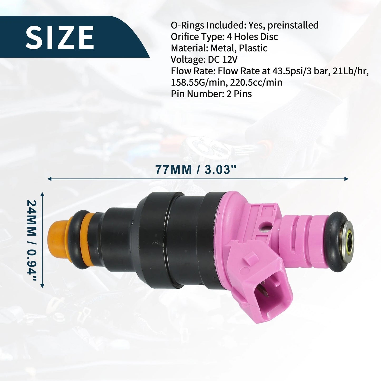 6 x Fuel Injector 3.9L for Dodge Ram 1500 (1997-2001)