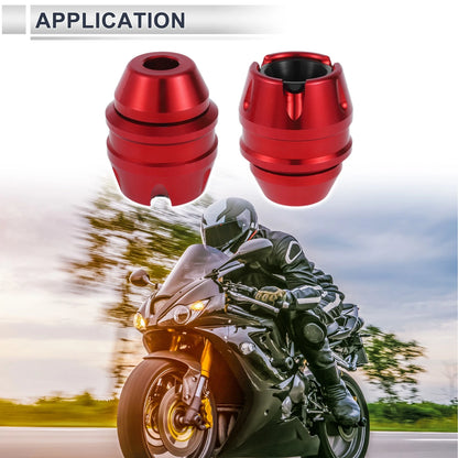 16mm Aluminum Alloy Motorcycle Slider Frame 2 x Red