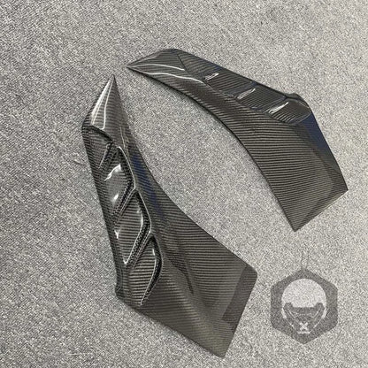 Real Carbon Fiber Side Fender Spoiler Cover Trim Fit For BMW X6 G06 2020-2024