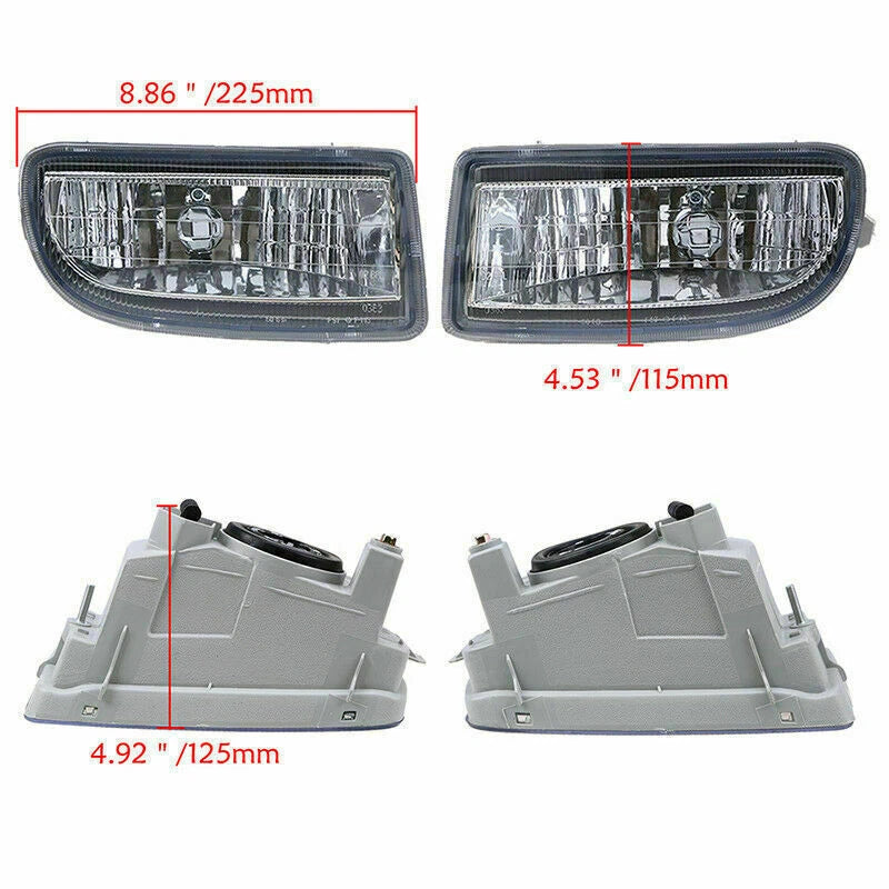 Front Fog Light Lamp Housing for Toyota Land Cruiser J100 J105 (1998-2007)