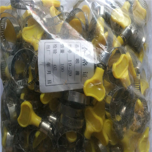 10Pcs 3/4"-1" Stainless Steel Adjustable Drive Hose Clamps Fuel Line Worm Clip