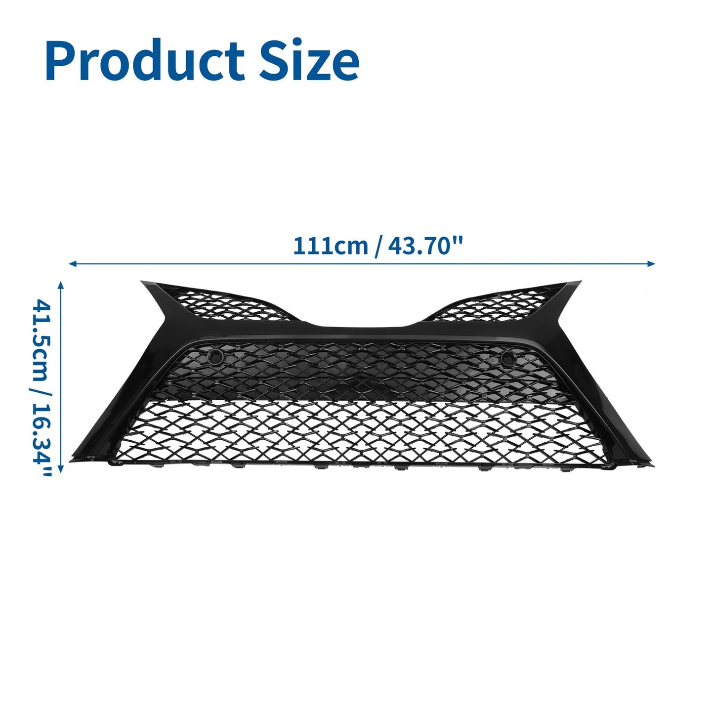 Front Lower Bumper Grille for Toyota Camry SE (2018-2020) Black