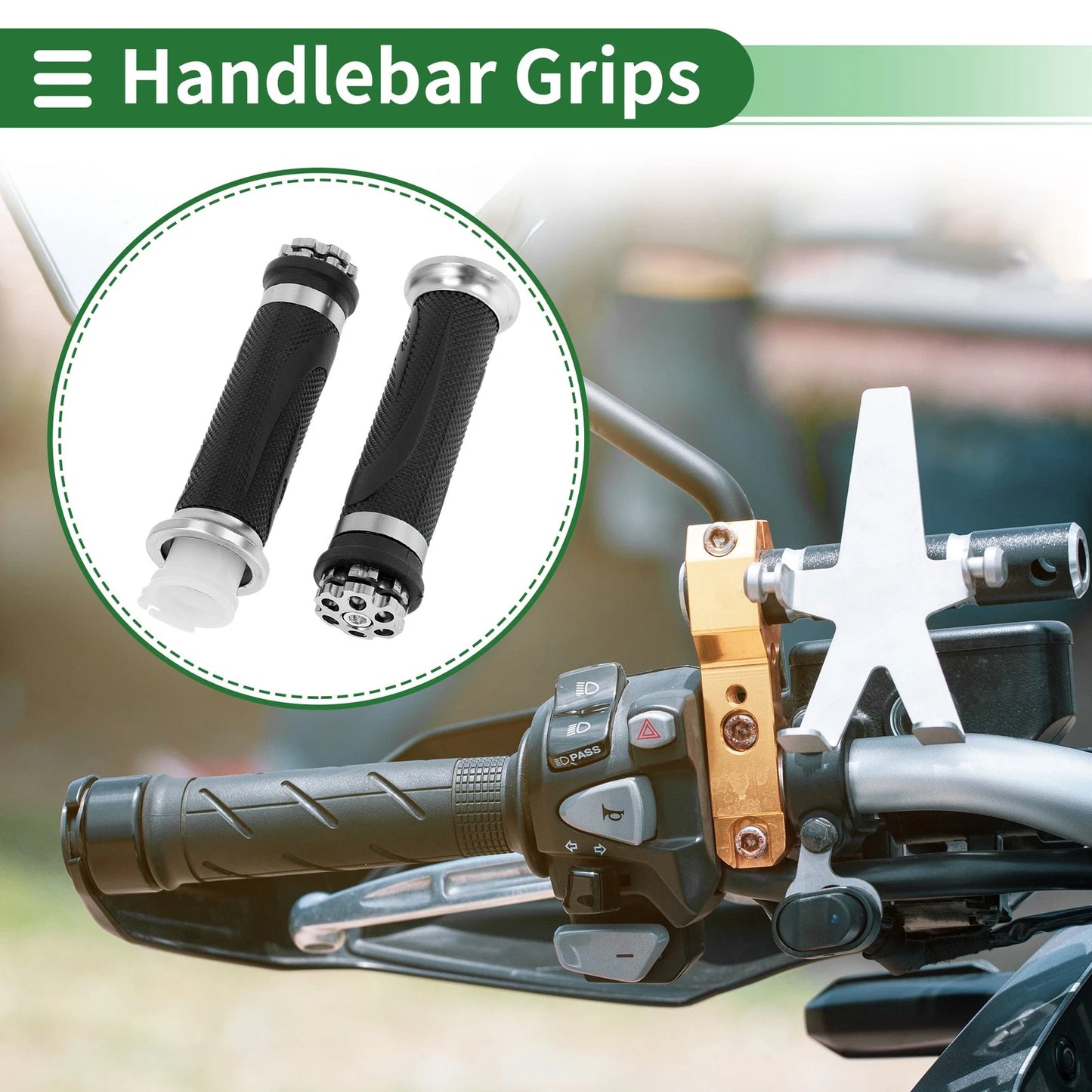 7/8" 22mm Hand Grips Cover for Motorcycle