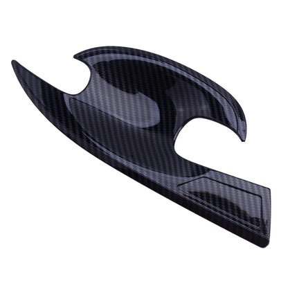 4 x Carbon Fiber ABS Exterior Door Handle Bowl Covers for Mazda 3/6 (2013-2018)