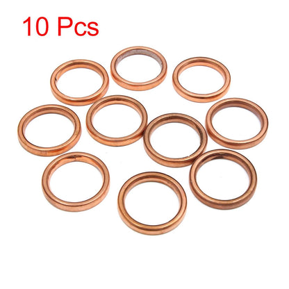 10 x Metal Motorcycle Exhaust Pipe Muffler Gaskets for Honda GY6-125 ATV