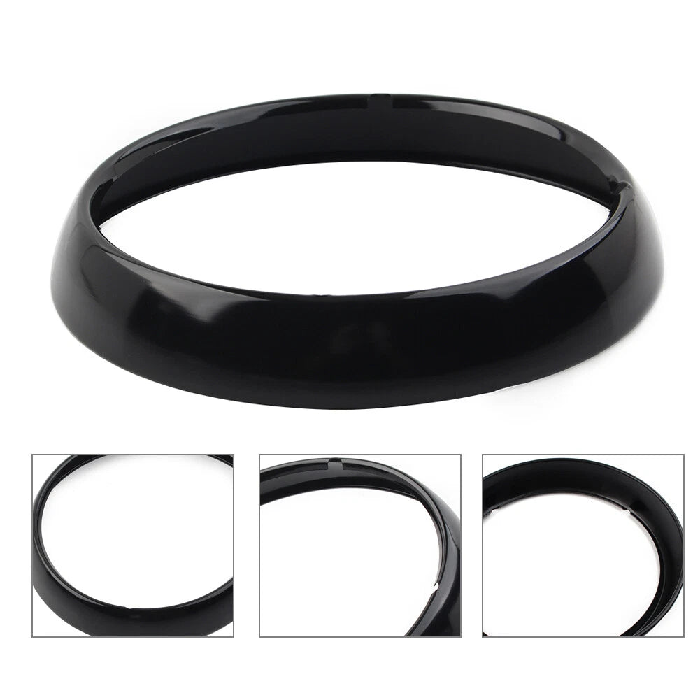 7" Headlight Trim Ring Visor Light Cover for Harley Touring Electra Street Glide (2009-2023)
