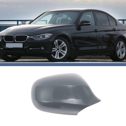 Right Passenger Side Mirror Cover Cap Replacement Grey for BMW 3 Series (2006-2013)