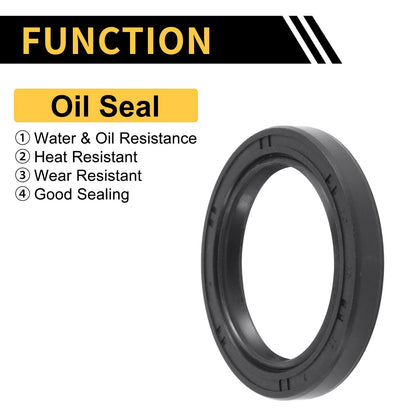 Oil Seal 40x55x7mm Black Seal Ring Rotary Shaft Seal NBR Rubber 5 Pcs