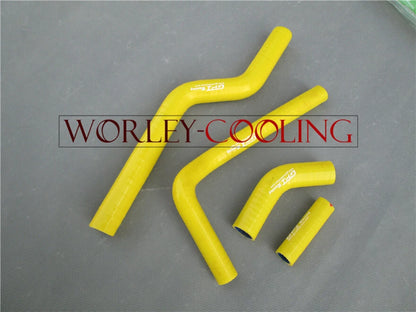 Silicone Radiator Hose for Kawasaki KX250F/KXF250 (2004-2005) Yellow
