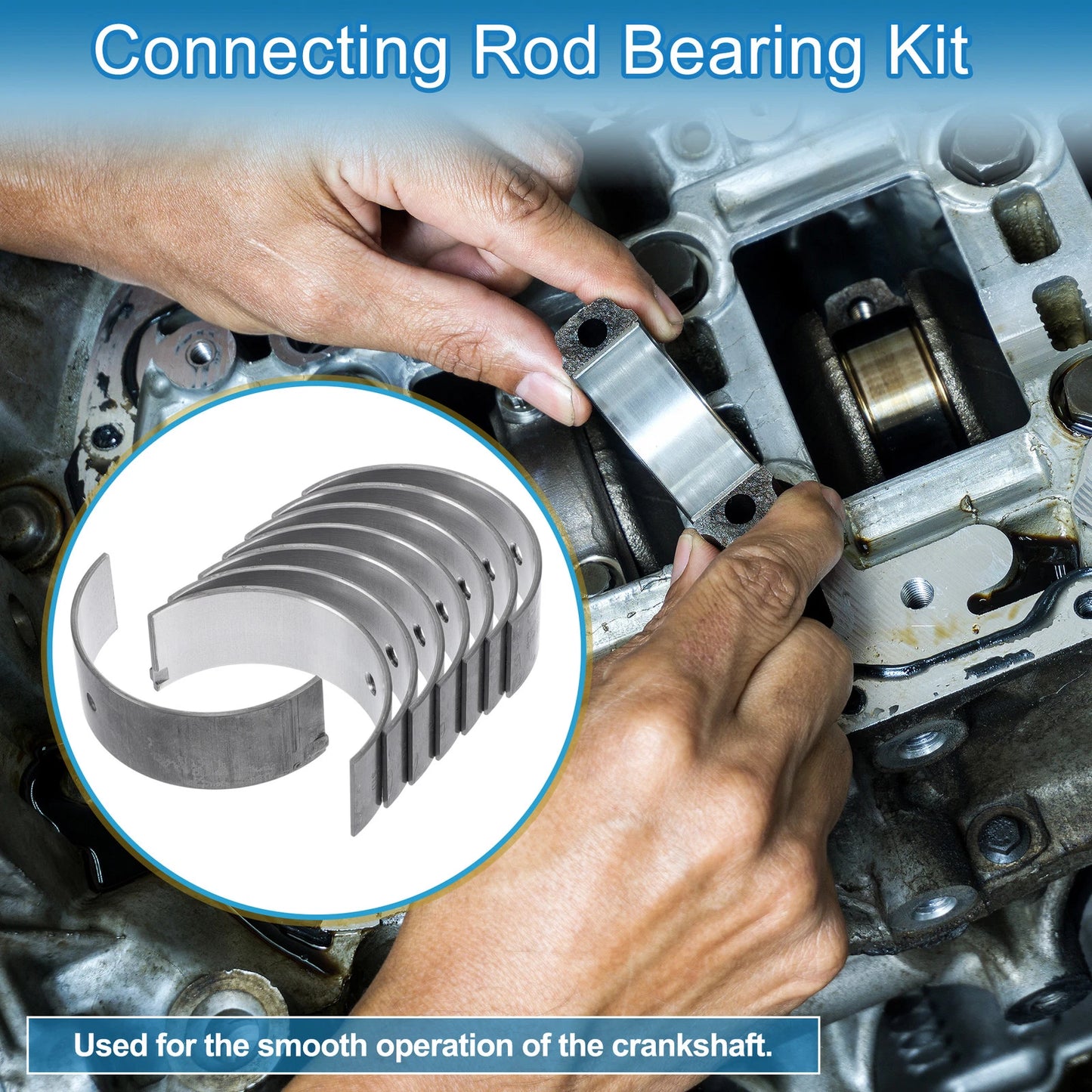 8 x Connecting Rod Bearing Set for Toyota 4Runner (1990-1995)