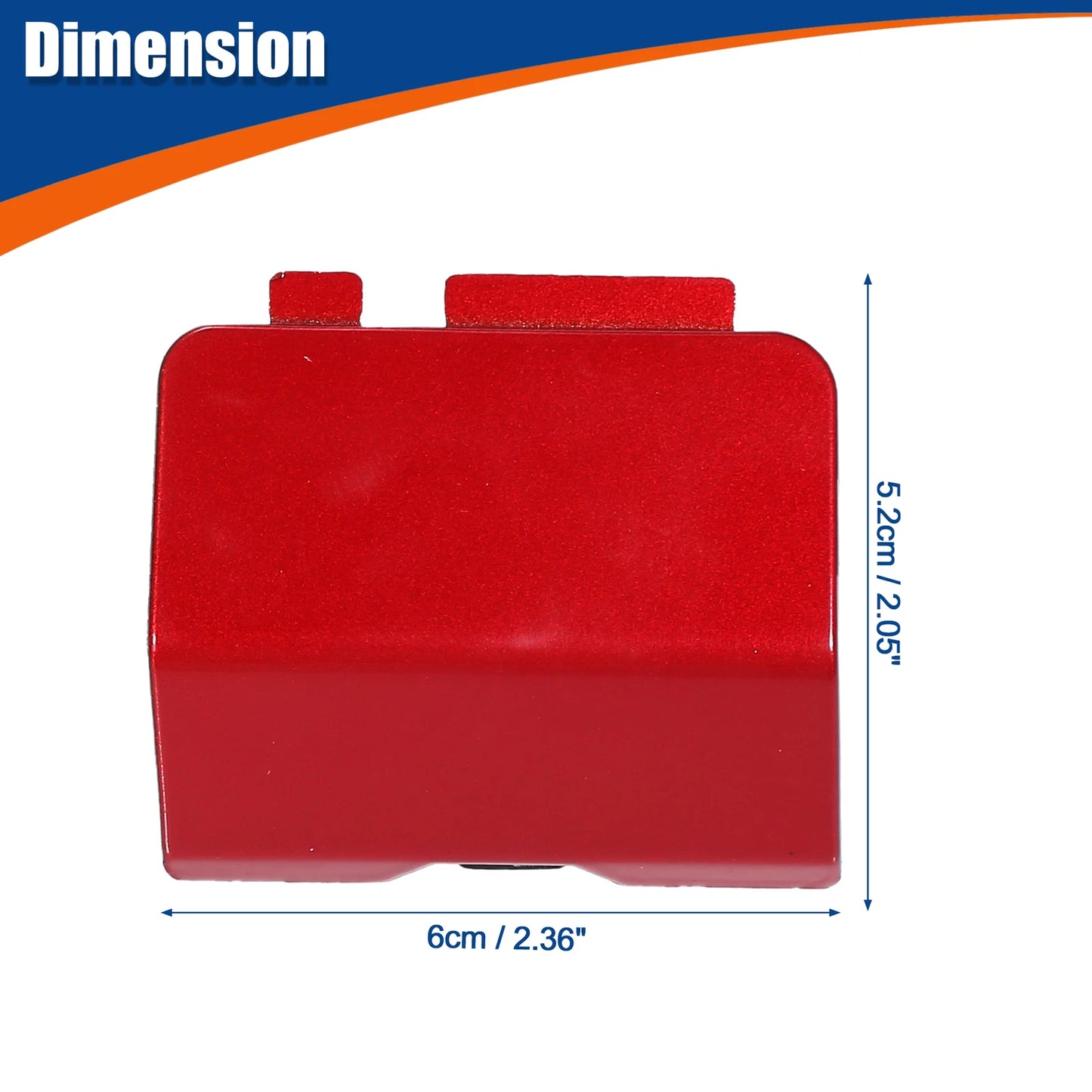 Rear Tow Hook Cover for Mazda 6 (2014-2021) - Red