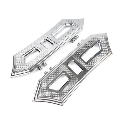 Chrome Front Driver Footboard for Harley Softail Touring