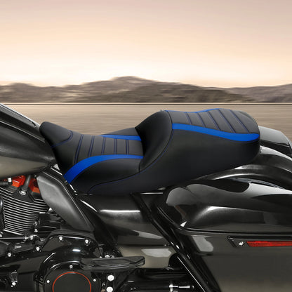 Driver Passenger Seat for Harley Touring CVO Street Road Glide (2009-2023)