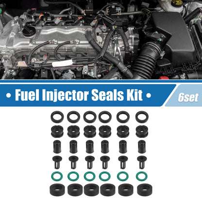 6 x Fuel Injector O Rings Seals with Micro Filters for Yamaha Outboard