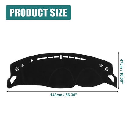 Black Polyester Dashboard Cover Mat Protector for Subaru BRZ (2022)