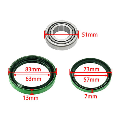 Front Wheel Hub Clutch Bearings Seals Kit for Polaris Big Boss Worker Xplorer