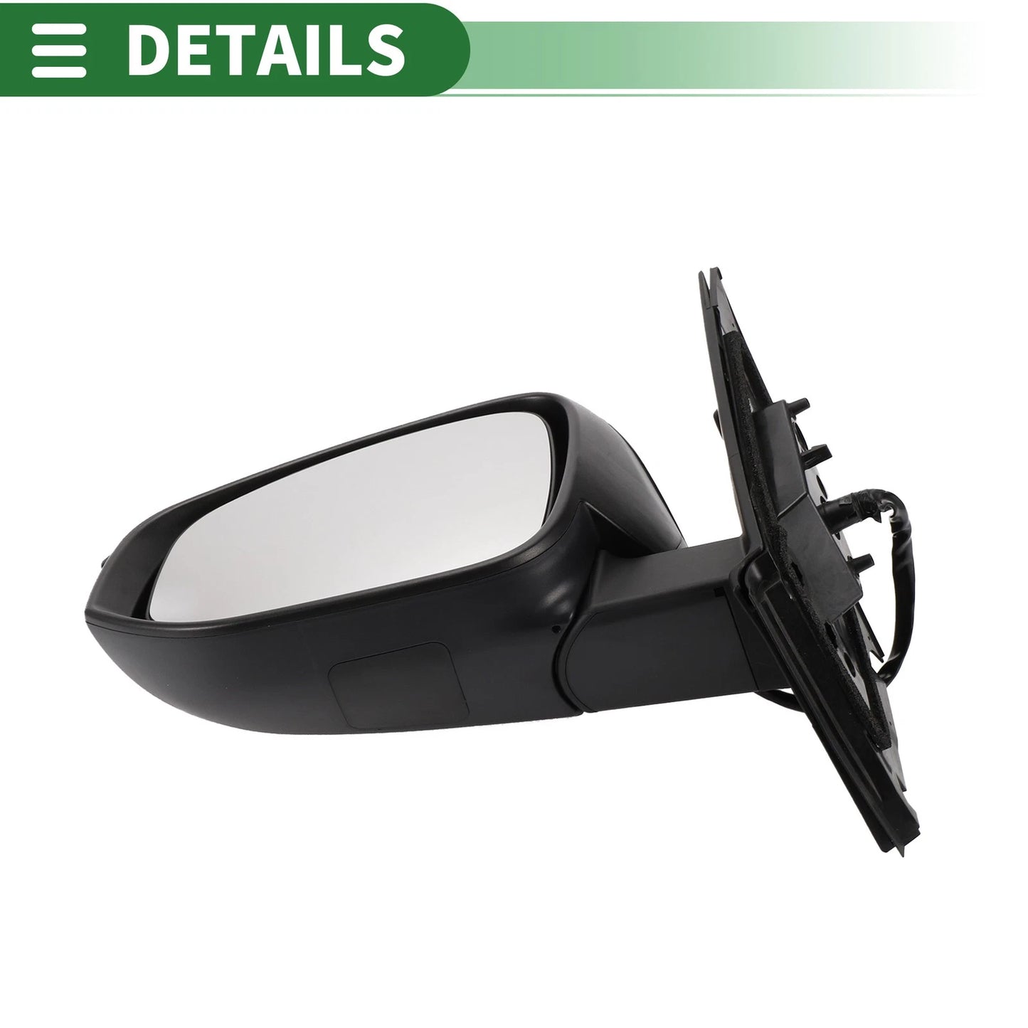 Left Side Door Mirror for Toyota RAV4 2013-2015 Manual Folding Gloss Black