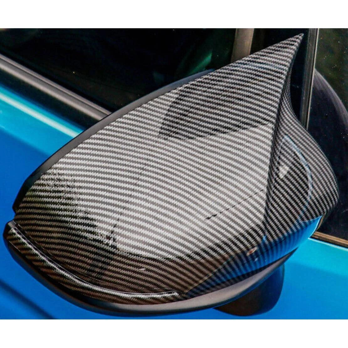 Carbon Fiber Style Side Mirror Covers for Honda Fit (2014-2020)