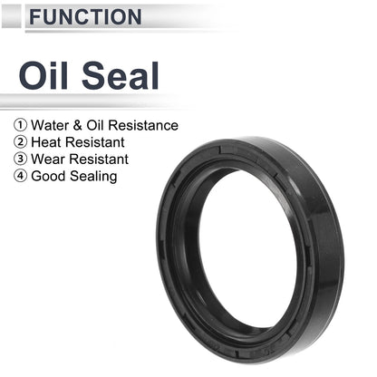 Oil Seal 28x37x7mm TC Seal Ring Nitrile Rubber Black 5 Pcs