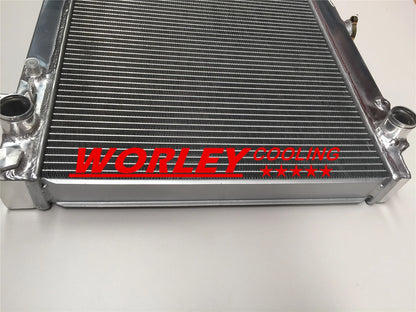44mm Radiator + Blue Hose for Nissan Pintara/Skyline R33/R34 (1993-2002)