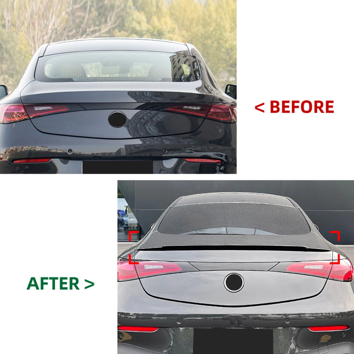 Rear Spoiler Lip for Mercedes Benz CLE Coupe C236 (2024-2026) Gloss Black