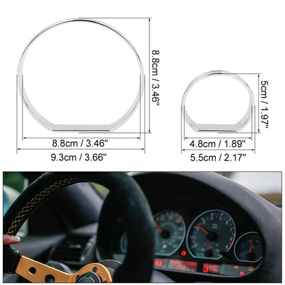 Chrome Speedometer Gauge Dial Rings Trim for BMW E46 M3 (2001-2006)