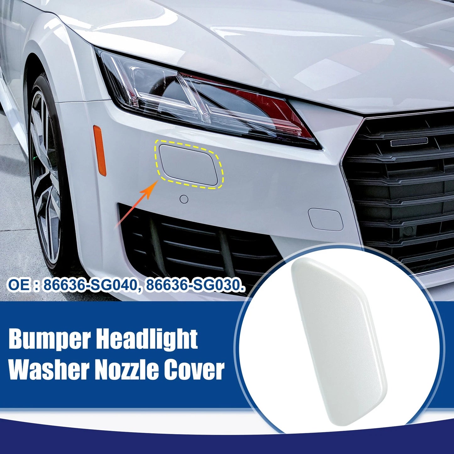 Front Left Headlight Washer Nozzle Cap for Subaru Forester (2014-2018)
