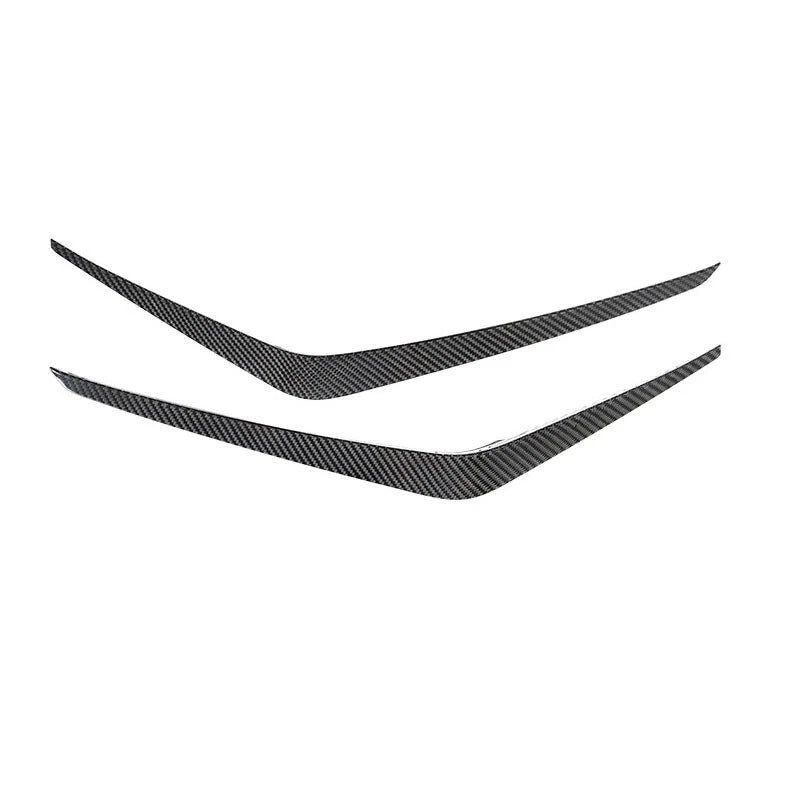 Carbon Fiber Front Bumper Side Canards for Ford Mustang 2024