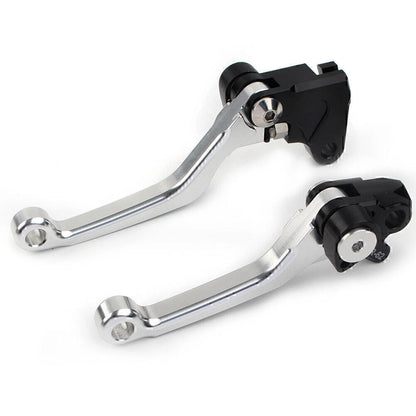 Silver Pivot Brake Clutch Levers for YAMAHA WR 250F WR 450F (2001-2016)
