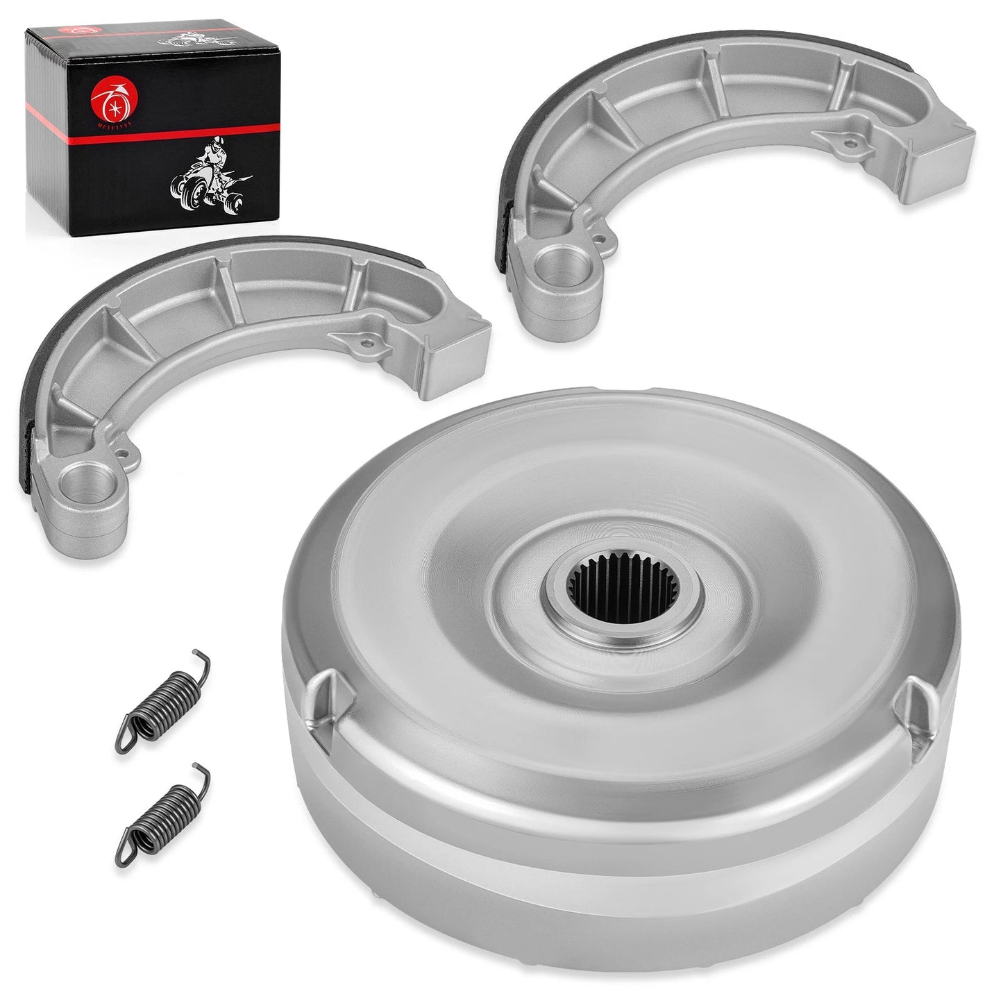 Rear Brake Drum Hub with Shoes for Honda Rancher 400 TRX400FA/FGA (2004–2007)