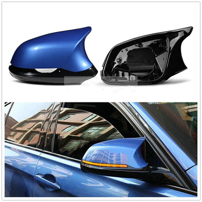Side Mirror Cover Caps for BMW F20 F22 F30 X1 (2012-2020) Blue Luxury