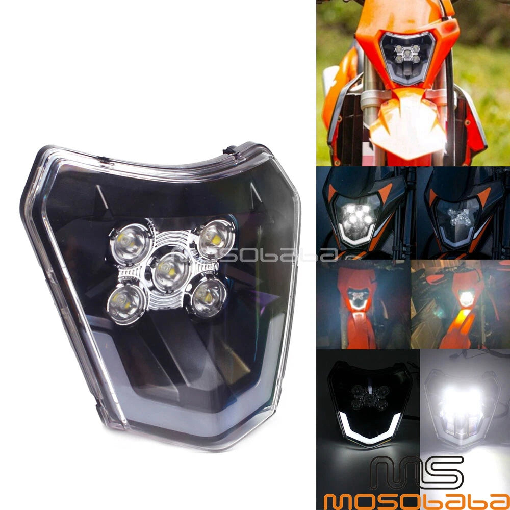 1X LED Headlight for KTM Enduro SX SXF EXC XCF FE TE 250 350 450