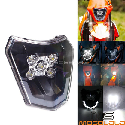 1X LED Headlight for KTM Enduro SX SXF EXC XCF FE TE 250 350 450
